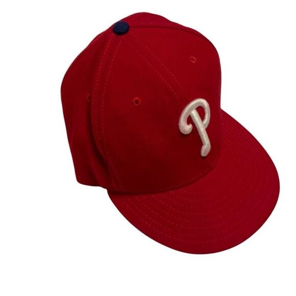 Philadelphia Phillies Men’s Red New Era 59Fifty Ballcap, 7 1/4 - Picture 5 of 11